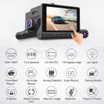 دوربین ثبت وقایع خودرو 3 لنز مدل L909 - تصویر 2