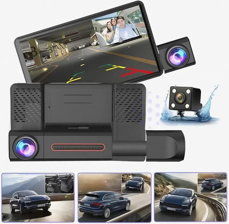 دوربین ثبت وقایع خودرو 3 لنز مدل XH208 - تصویر 2