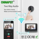 دوربین چشمی درب مانیتور دار Wi-Fi مدل C4 - تصویر 4