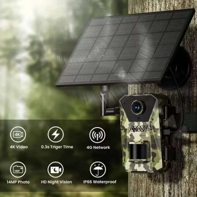 دوربین تله ای، شکار و حیات وحش ( Trail Camera ) سولار و سیمکارتی مدل HW23 - تصویر 14