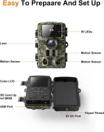دوربین تله ای، شکار و حیات وحش ( Trail Camera ) مدل PR4000 - تصویر 6