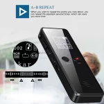 دستگاه ضبط صدای خبرنگاری مدل V90 با حافظه 32GB - تصویر 8