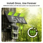 دوربین تله ای، شکار و حیات وحش ( Trail Camera ) سولار و سیمکارتی مدل HW23 - تصویر 8