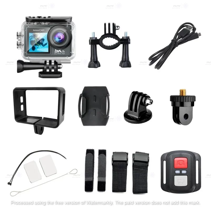 دوربین ورزشی اکشن کمرا (Action Camera) ضد آب 5K - تصویر 2