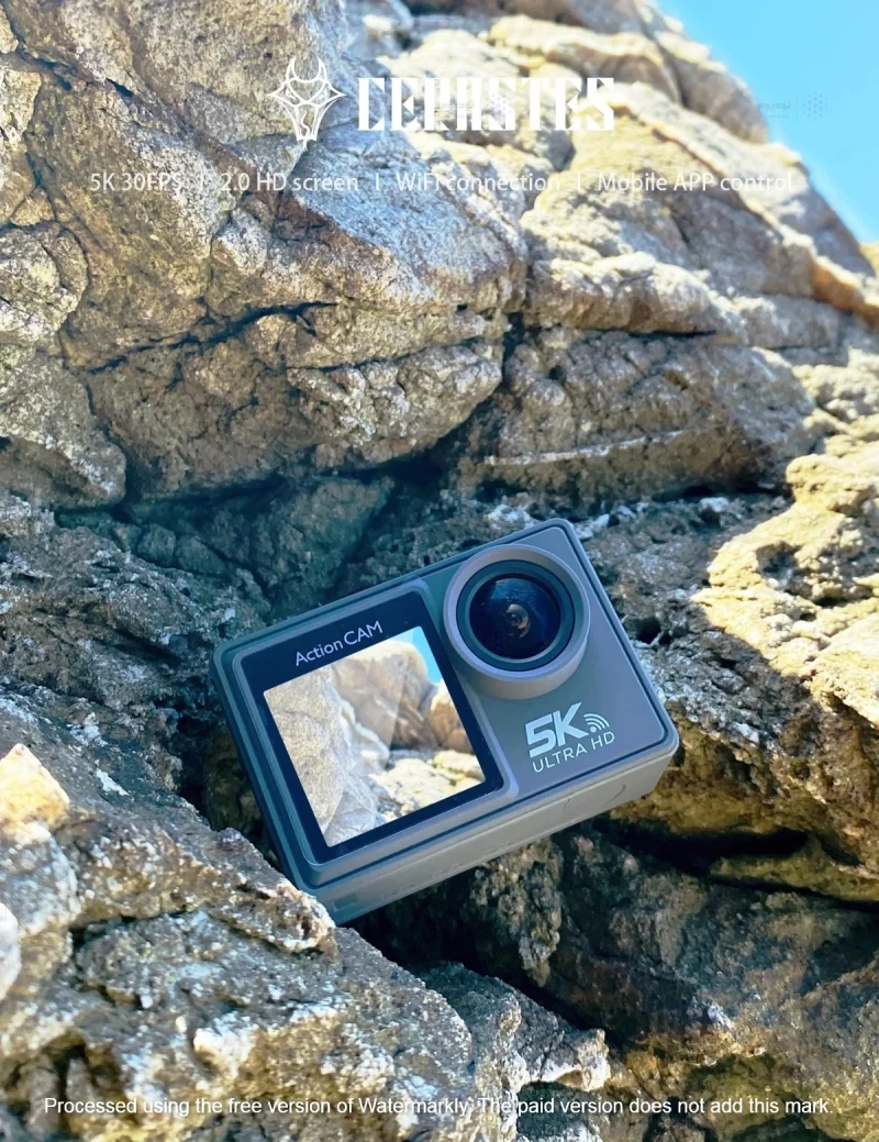 دوربین ورزشی اکشن کمرا (Action Camera) ضد آب 5K - تصویر 9
