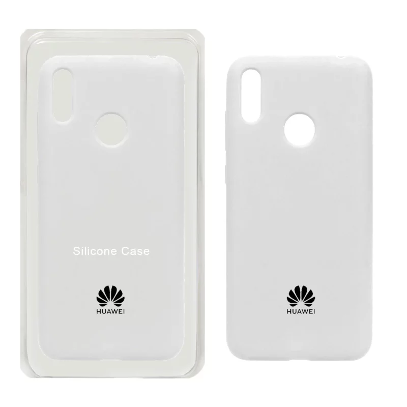 قاب سیلیکونی پاک کنی اورجینال Huawei Y7 Prime (2019) / Huawei Y7 (2019) - سفید (پک اصلی) - تصویر 2