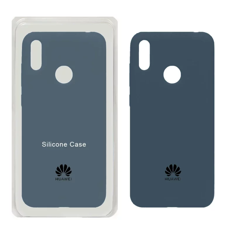 قاب سیلیکونی پاک کنی اورجینال Huawei Y7 Prime (2019) / Huawei Y7 (2019) - آبی تیره (پک اصلی) - تصویر 2