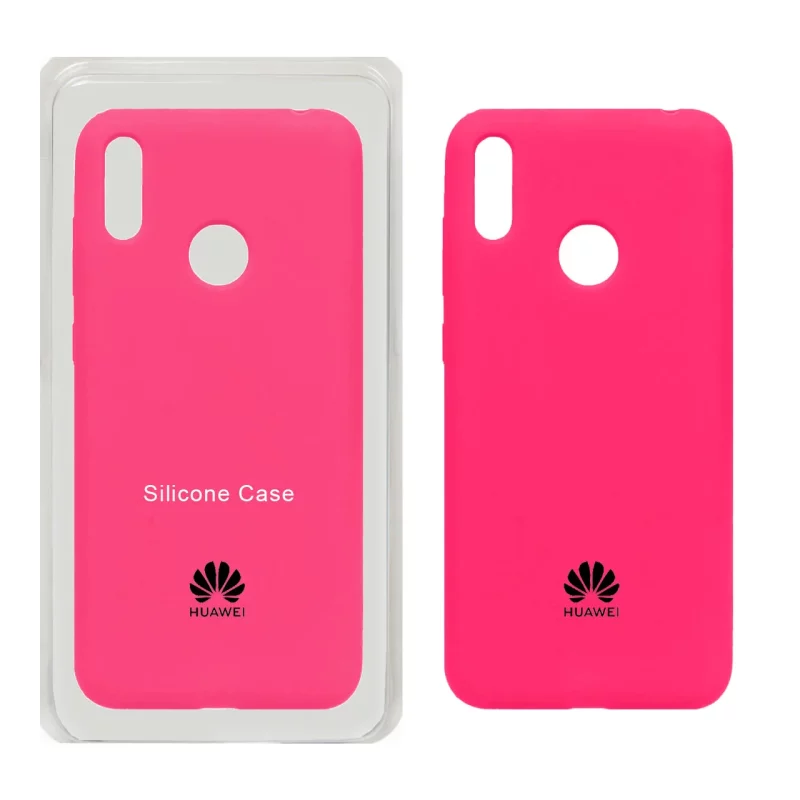 قاب سیلیکونی پاک کنی اورجینال Huawei Y7 Prime (2019) / Huawei Y7 (2019) - صورتی فانتزی (پک اصلی) - تصویر 2