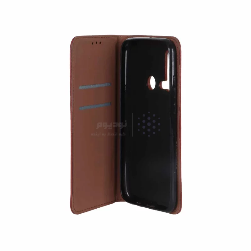 کیف موبایل مغناطیسی دور دوخت Huawei Nova 5i / P20 Lite (2019) - آجری - تصویر 3