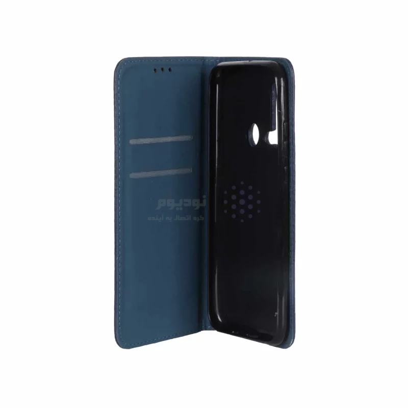 کیف موبایل مغناطیسی دور دوخت Huawei Nova 5i / P20 Lite (2019) - سرمه ای - تصویر 3