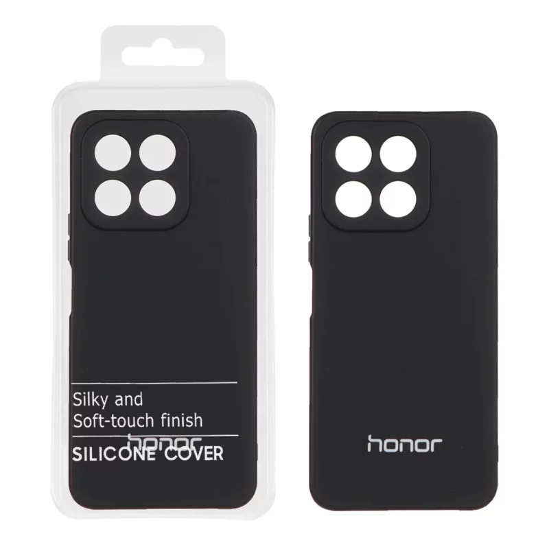 قاب نیو سیلیکون محافظ لنزدار RFF مدل Honor X6b - مشکی (پک دار) - تصویر 2