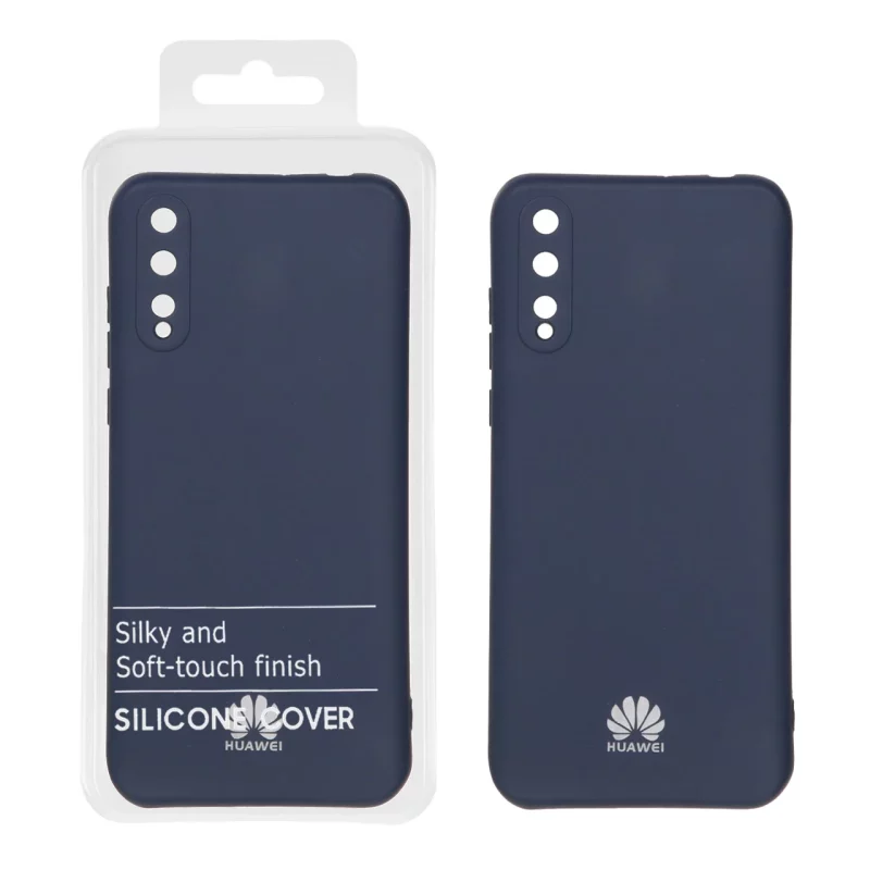 قاب نیو سیلیکون محافظ لنزدار RFF مدل Huawei Y8p سرمه ای (پک دار) - تصویر 2