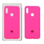 قاب سیلیکونی پاک کنی اورجینال Huawei Y6 (2019) / Y6 Prime (2019) / Y6s / Honor 8a - صورتی فانتزی (پک اصلی)