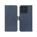 کیف چرمی موبایل مگنتی محافظ لنزدار Honor X7c - سرمه ای تیره