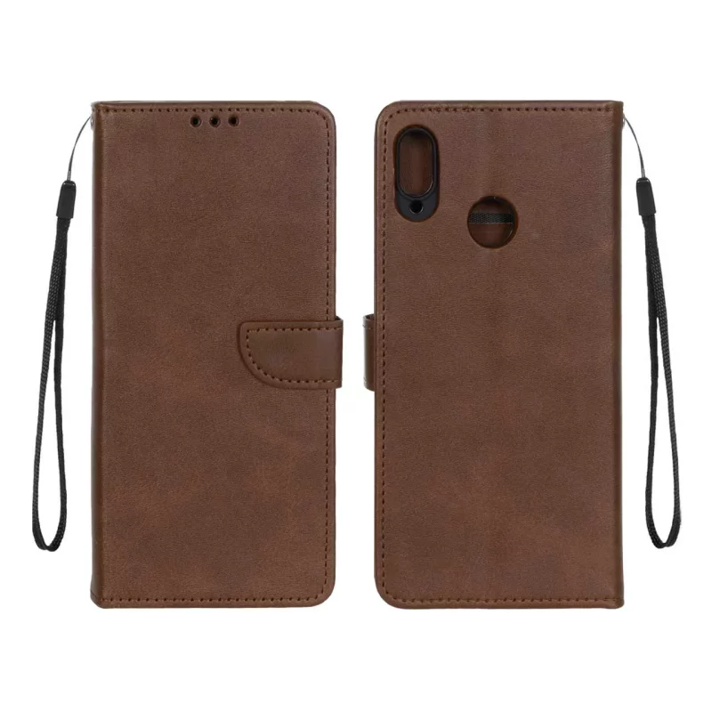 کیف چرمی موبایل مگنتی محافظ لنزدار Huawei Nova 3i - قهوه ای - تصویر 2