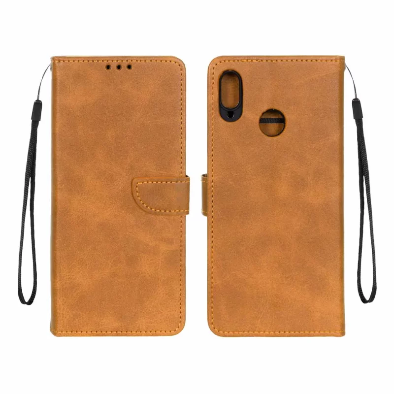 کیف چرمی موبایل مگنتی محافظ لنزدار Huawei Nova 3i - عسلی - تصویر 2