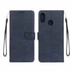 کیف چرمی موبایل مگنتی محافظ لنزدار Huawei Nova 3i - سرمه ای