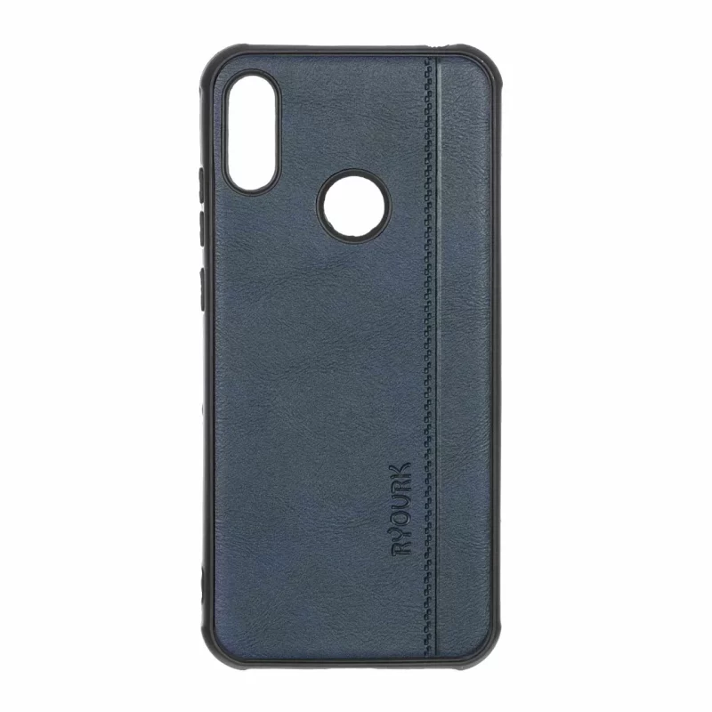 قاب طرح چرم RYOURK مدل Huawei Y6 (2019) / Y6 Prime (2019) / Y6s / Honor 8a - سرمه ای - تصویر 2