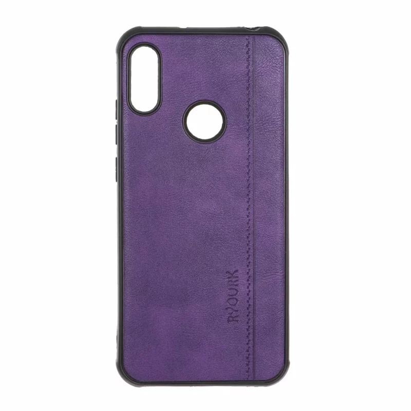 قاب طرح چرم RYOURK مدل Huawei Y6 (2019) / Y6 Prime (2019) / Y6s / Honor 8a - بنفش - تصویر 2