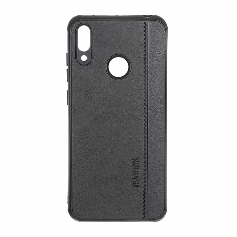 قاب طرح چرم RYOURK مدل Huawei Y7 Prime (2019) / Huawei Y7 (2019) - مشکی - تصویر 2