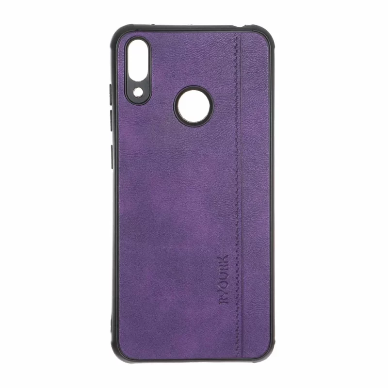 قاب طرح چرم RYOURK مدل Huawei Y7 Prime (2019) / Huawei Y7 (2019) - بنفش - تصویر 2