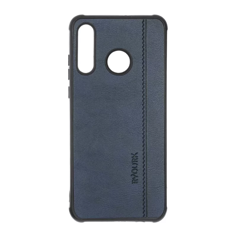 قاب طرح چرم RYOURK مدل Huawei P30 Lite - سرمه ای - تصویر 2