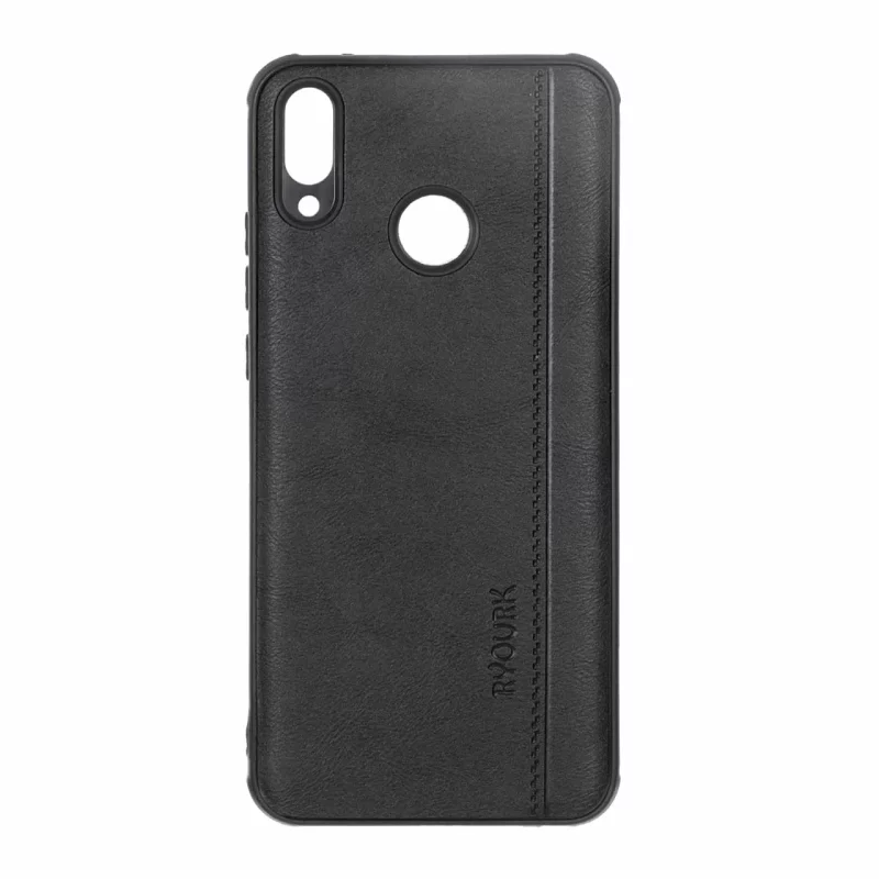 قاب طرح چرم RYOURK مدل Huawei Y9 2019 - مشکی - تصویر 2