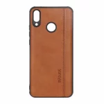 قاب طرح چرم RYOURK مدل Huawei Y9 2019 - عسلی