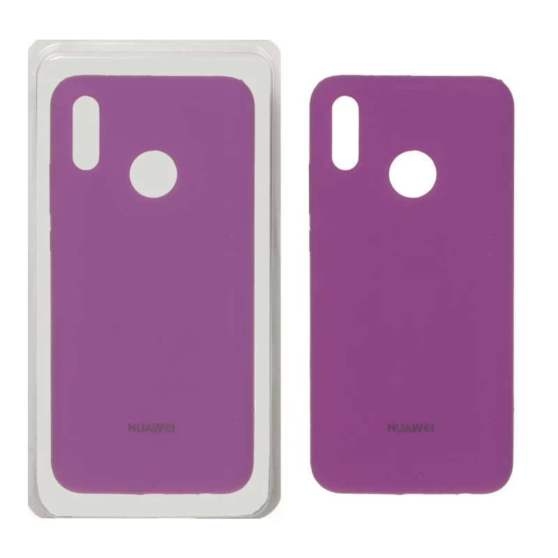 قاب سیلیکونی پاک کنی اورجینال Huawei Y9 2019 - ارغوانی (پک دار) - تصویر 2
