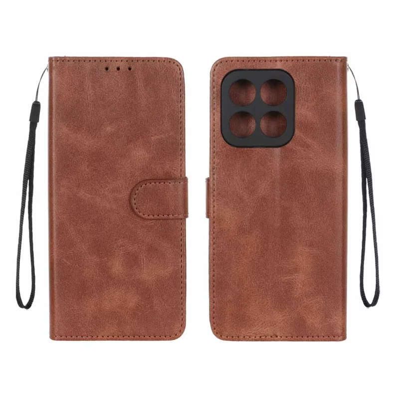 کیف موبایل مگنتی Honor X6b - قهوه ای - تصویر 2