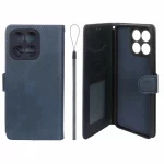 کیف موبایل مگنتی درجه یک داخل خز MNC Plus مدل Honor X8a - سرمه ای