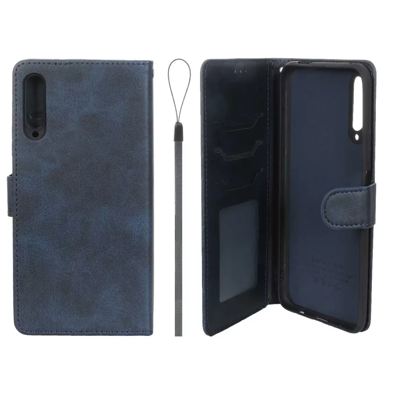 کیف موبایل مگنتی درجه یک داخل خز MNC Plus مدل Huawei Y9s / 9X Pro / Y9s New - سرمه ای - تصویر 2