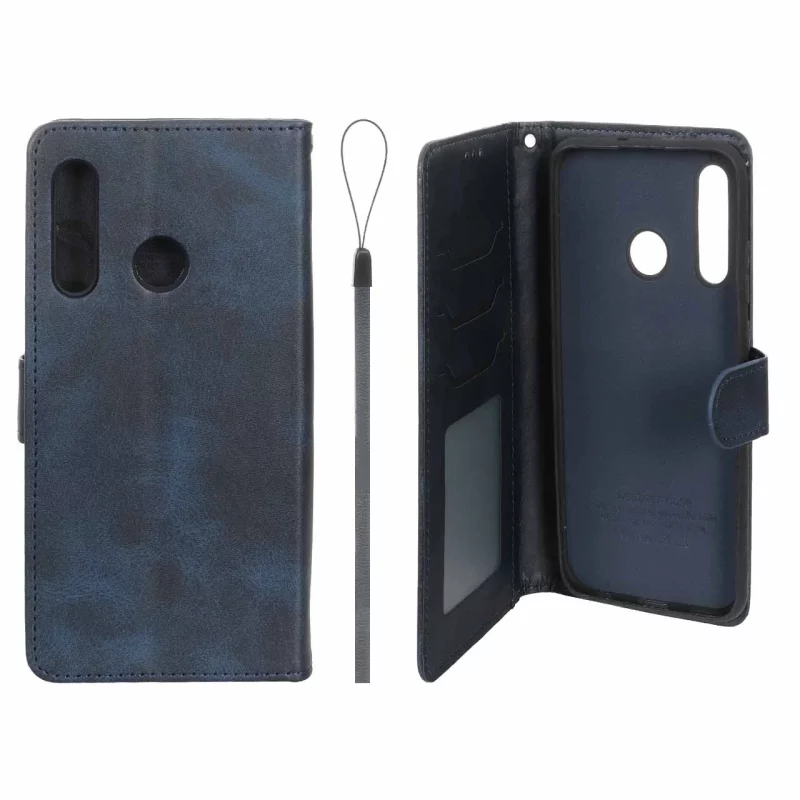 کیف موبایل مگنتی درجه یک داخل خز MNC Plus مدل Honor 10 Lite / 20 Lite / Huawei P Smart (2019) - سرمه ای - تصویر 2