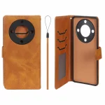 کیف موبایل مگنتی درجه یک داخل خز MNC Plus مدل Honor X9a - عسلی