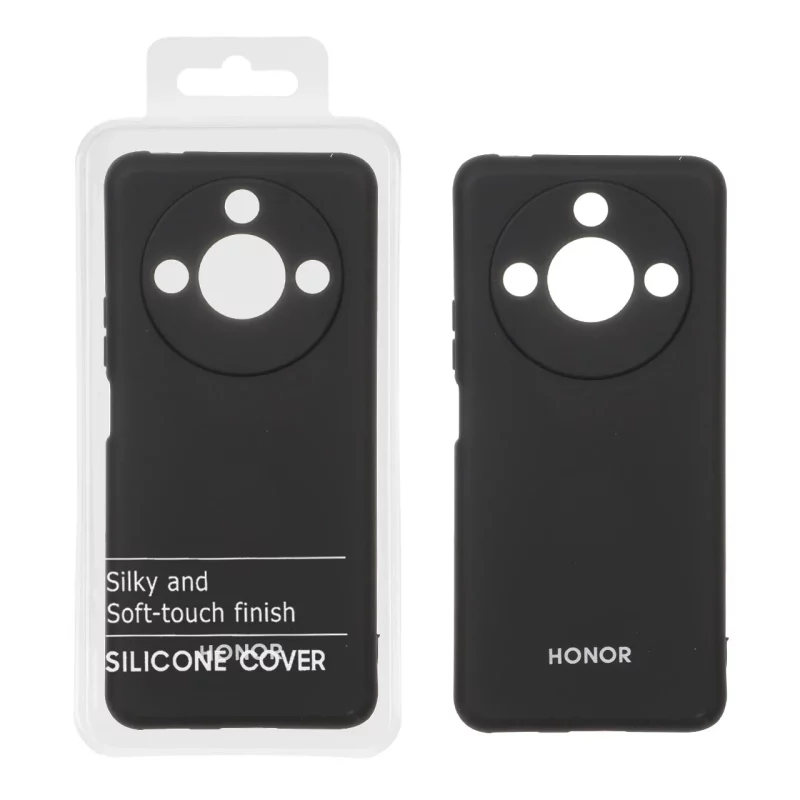 قاب نیو سیلیکون محافظ لنزدار RFF مدل Honor X9c Smart 5G - مشکی (پک دار) - تصویر 2