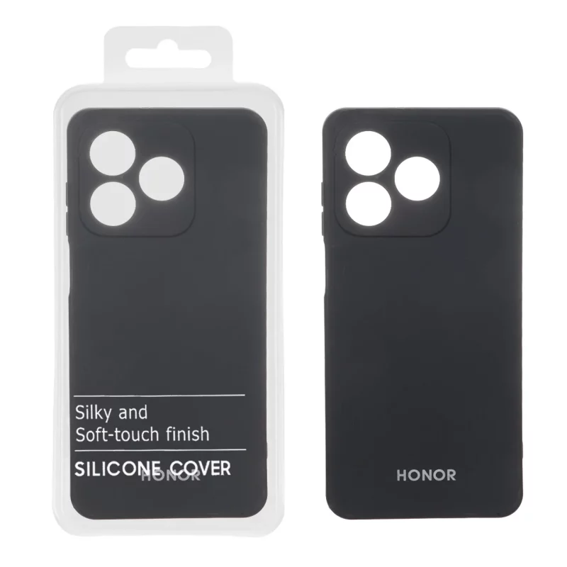 قاب نیو سیلیکون محافظ لنزدار RFF مدل Honor X5c / X5c Plus - مشکی (پک دار) - تصویر 2