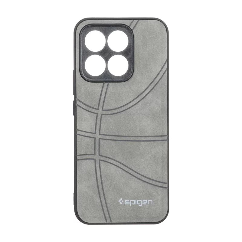 قاب طرح جیر Spigen بسکتبالی Honor X8c - طوسی - تصویر 2