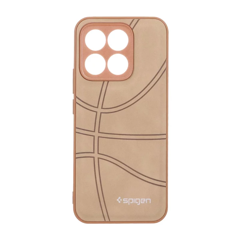 قاب طرح جیر Spigen بسکتبالی Honor X8c - نسکافه ای - تصویر 2