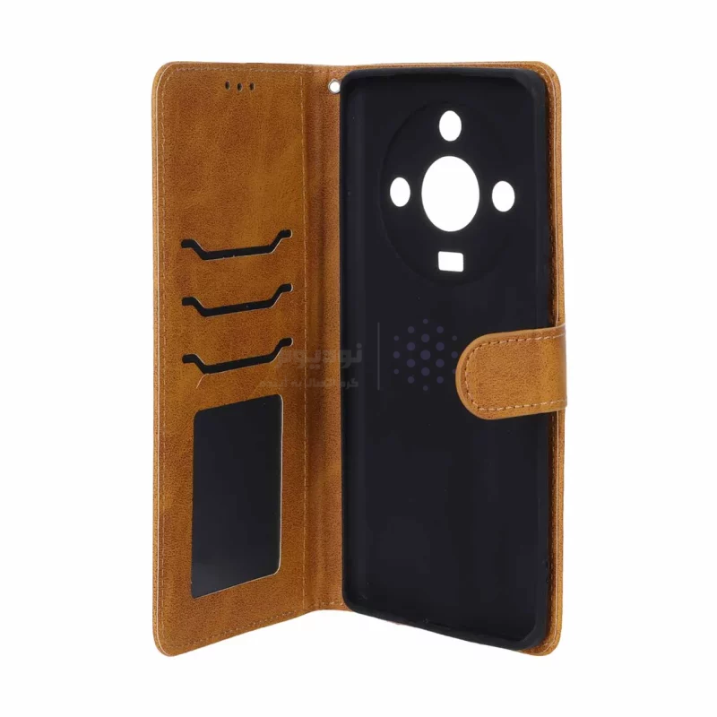 کیف موبایل مگنتی درجه یک MNC مدل Honor X9b - عسلی - تصویر 3