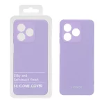 قاب نیو سیلیکون محافظ لنزدار RFF مدل Honor X5c / X5c Plus - بنفش روشن (پک دار)