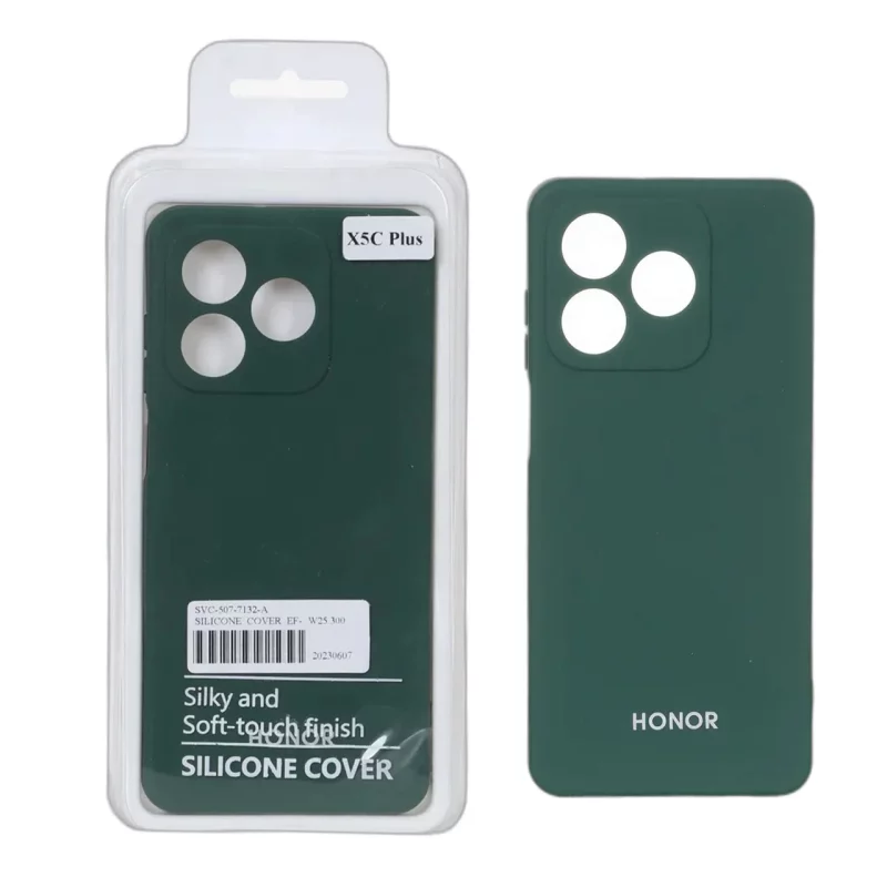 قاب نیو سیلیکون محافظ لنزدار RFF مدل Honor X5c / X5c Plus - سبز (پک دار) - تصویر 2
