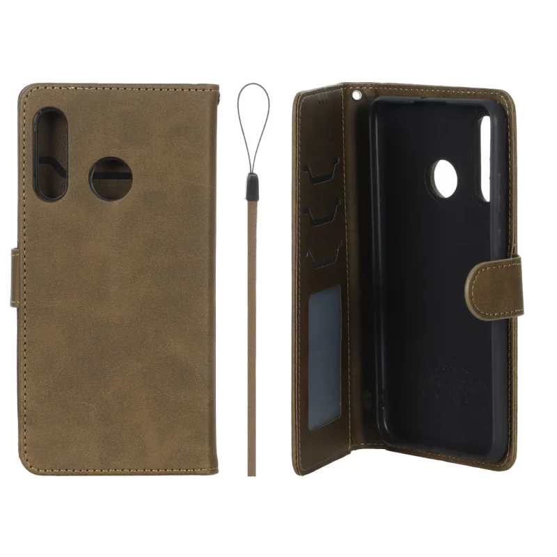 کیف موبایل مگنتی درجه یک داخل خز MNC Plus مدل Huawei P30 Lite - سبز زیتونی - تصویر 2