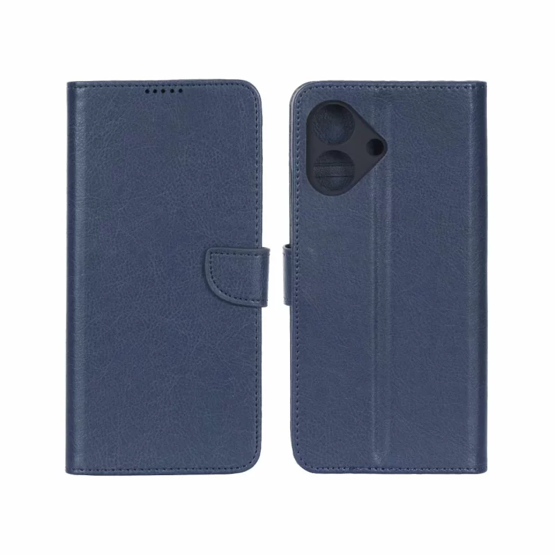 کیف چرمی موبایل مگنتی محافظ لنزدار KRF مدل Honor Play 10 - سرمه ای - تصویر 2