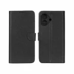 کیف چرمی موبایل مگنتی محافظ لنزدار KRF مدل Honor Play 10 - مشکی