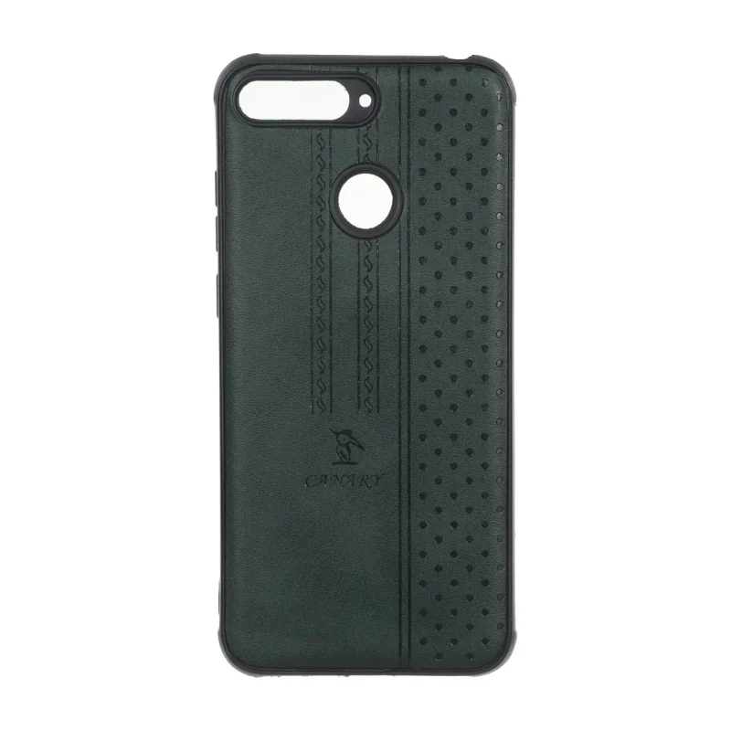 قاب طرح چرم CANARY نقطه چین Huawei Y6 (2018) / Y6 Prime (2018) - سبز - تصویر 2