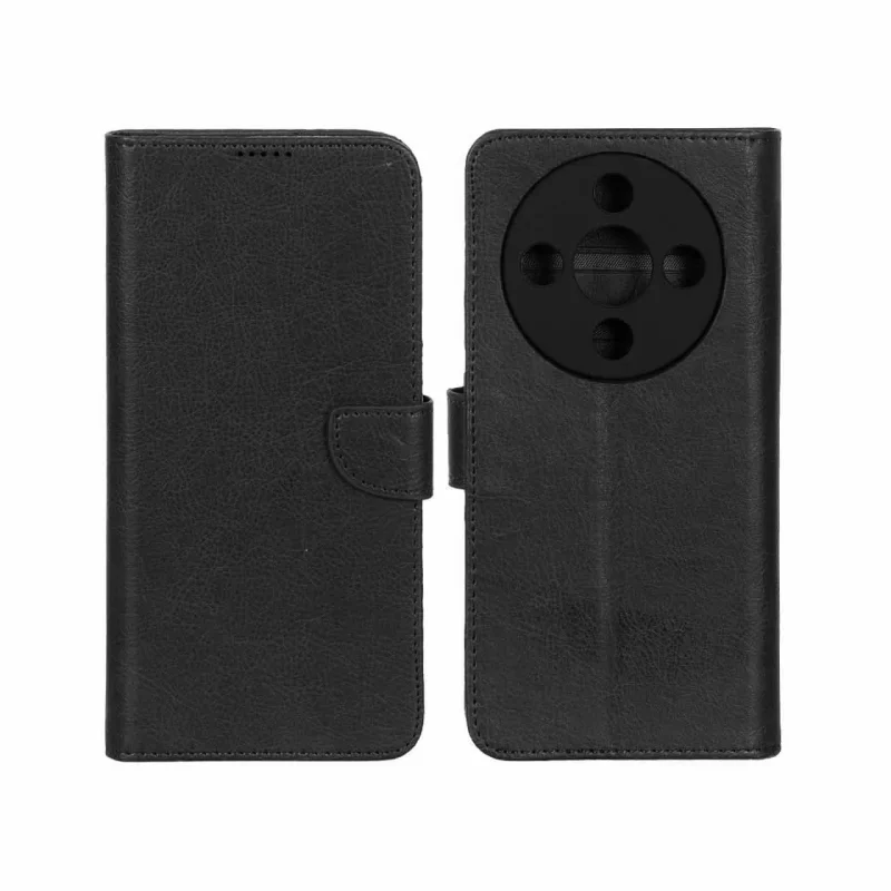 کیف چرمی موبایل مگنتی محافظ لنزدار KRF مدل Honor X9d - مشکی - تصویر 2