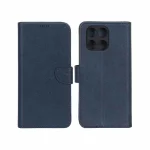 کیف چرمی موبایل مگنتی محافظ لنزدار KRF مدل Honor X5b / X5b Plus - سرمه ای