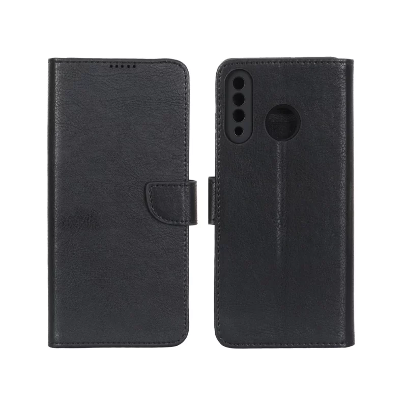 کیف چرمی موبایل مگنتی محافظ لنزدار KRF مدل Huawei P30 Lite - مشکی - تصویر 2