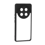 قاب پشت سخت شفاف محافظ لنزدار دور رنگی Honor X9c - مشکی