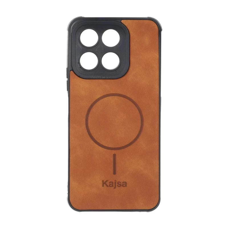 قاب جیر Kajsa طرح مگ سیف Honor X5b / X5b Plus - قهوه ای روشن - تصویر 2